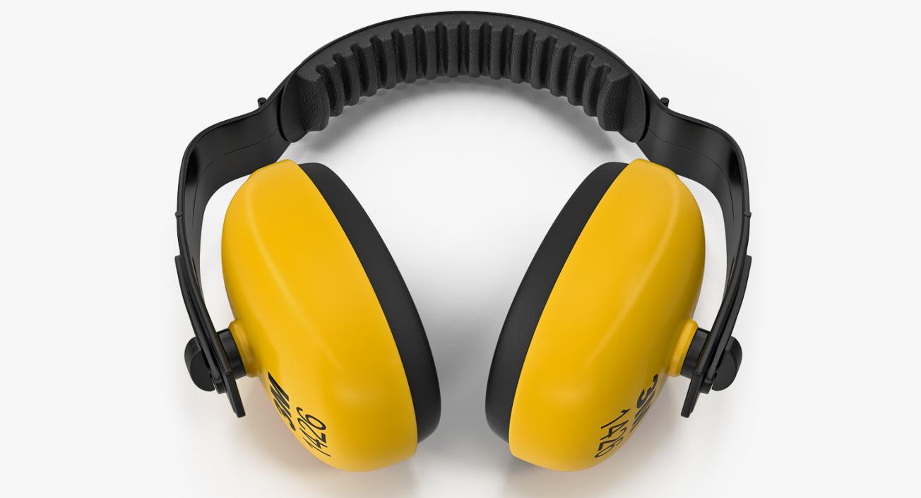 3D Yellow Working Protective Headphones