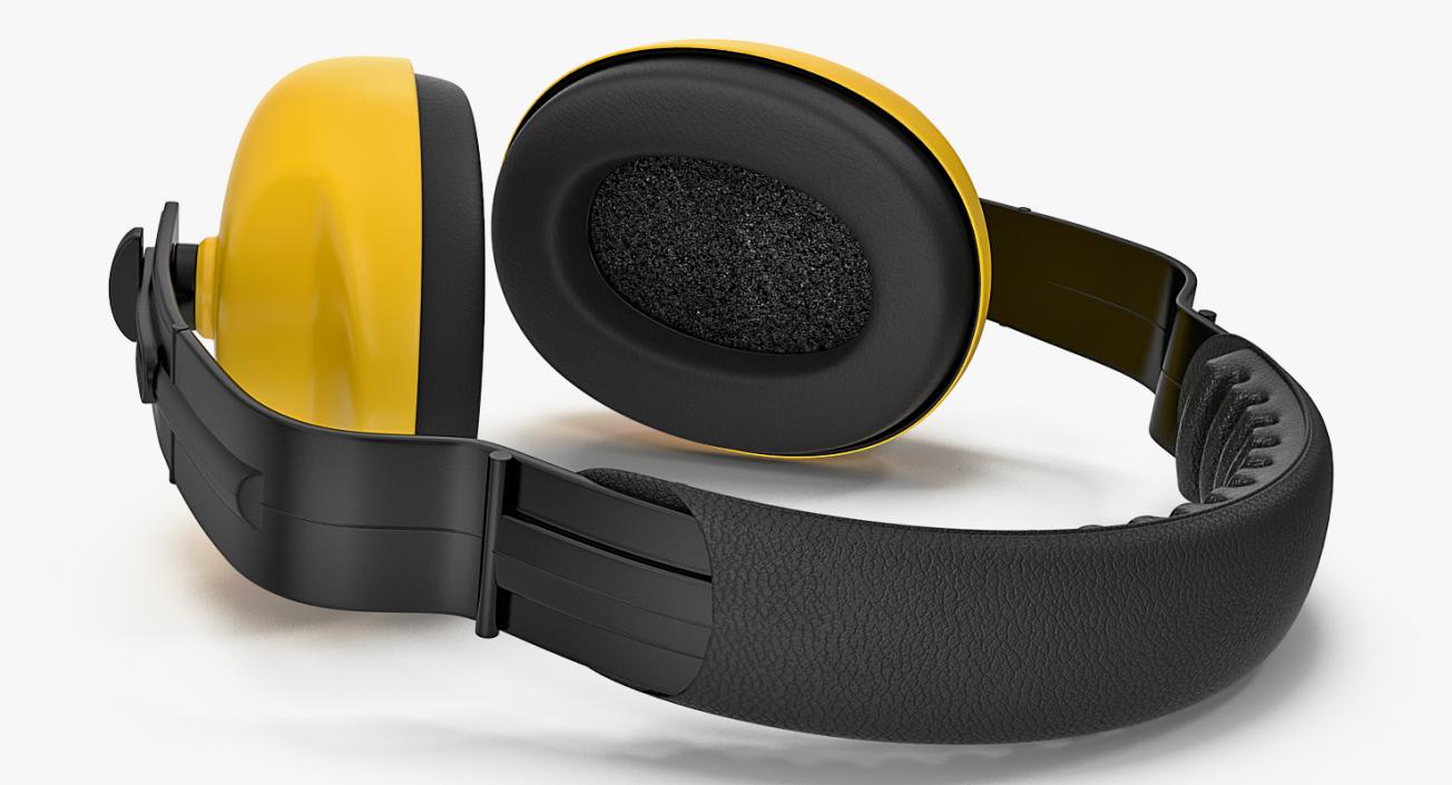 3D Yellow Working Protective Headphones