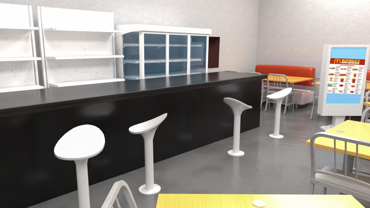 Quick Service Restaurant 3D model