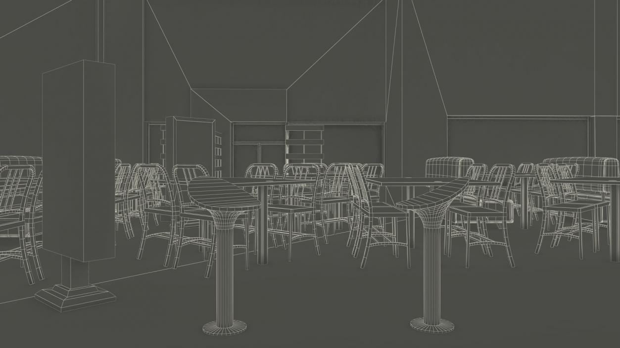 Quick Service Restaurant 3D model