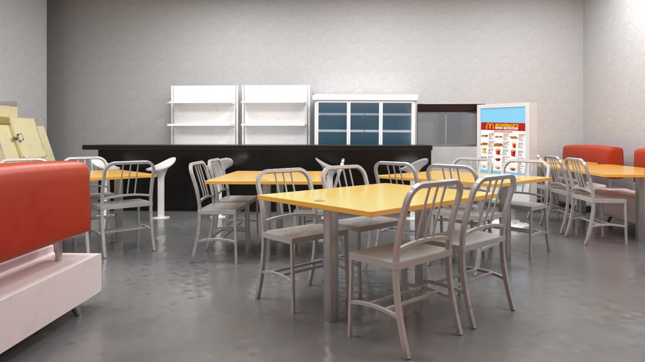 Quick Service Restaurant 3D model