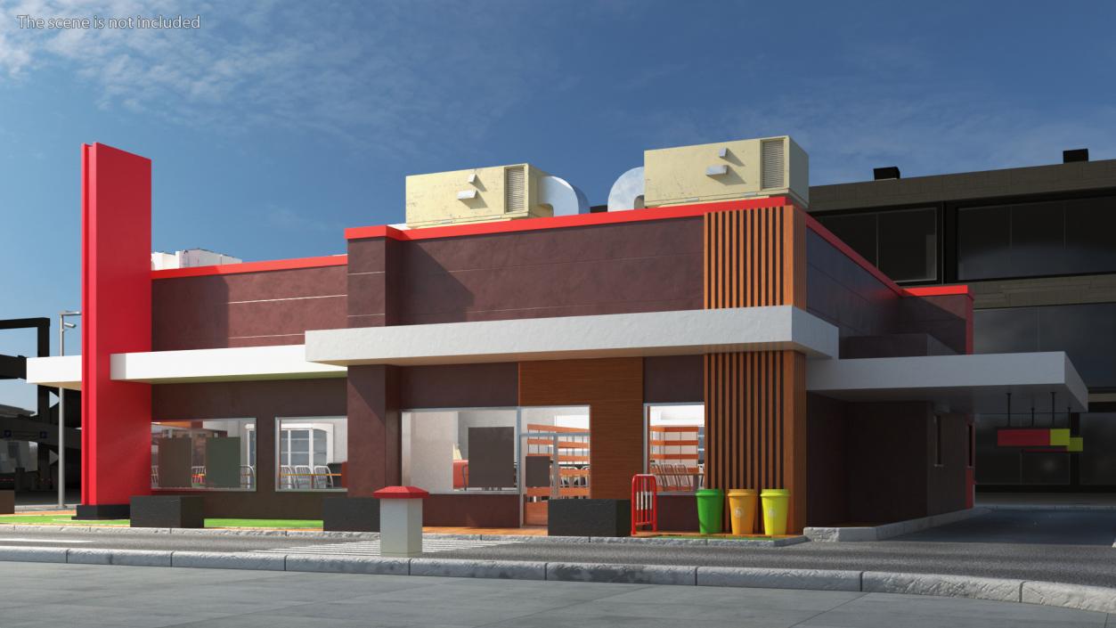 Quick Service Restaurant 3D model