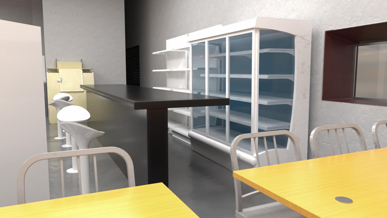 Quick Service Restaurant 3D model