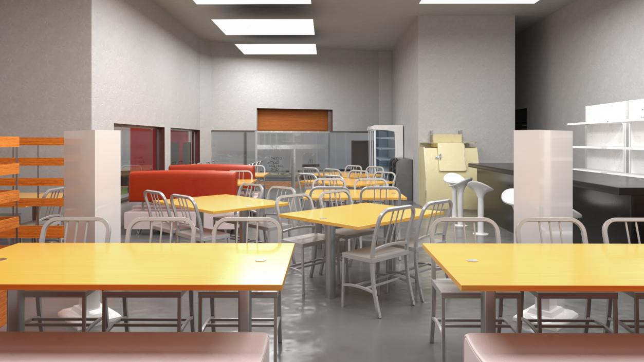 Quick Service Restaurant 3D model