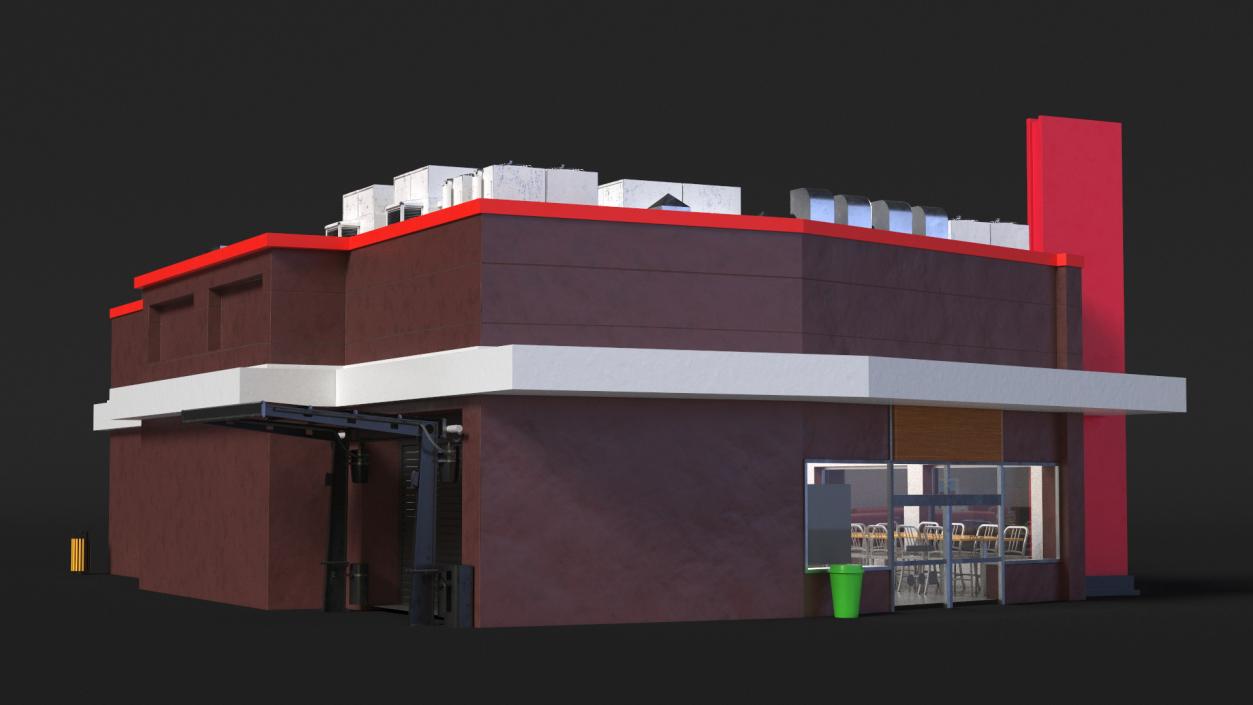 Quick Service Restaurant 3D model