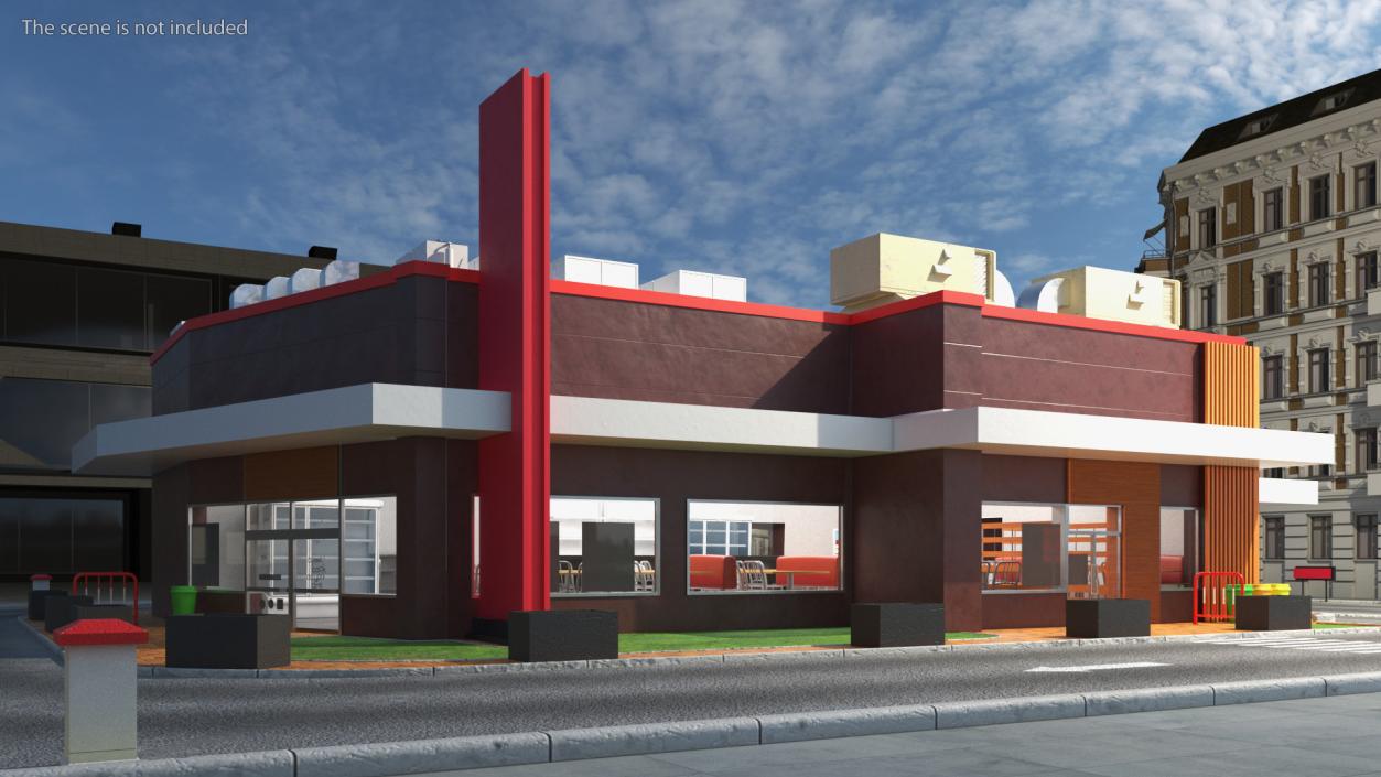 Quick Service Restaurant 3D model