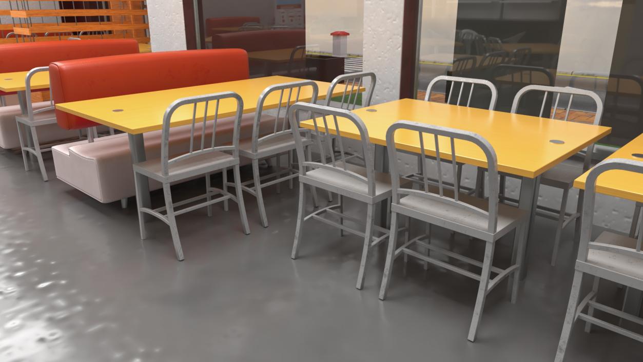 Quick Service Restaurant 3D model