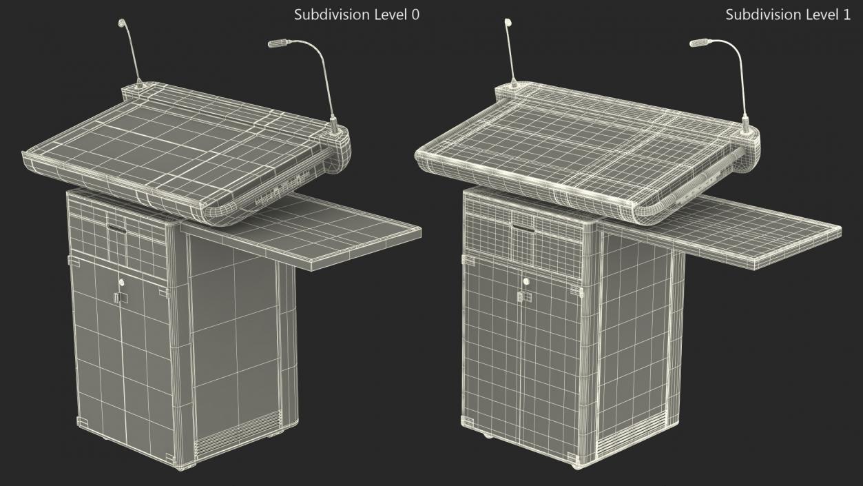 Office Lectern ILS Synergy QK 3D model