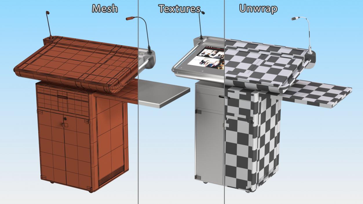 Office Lectern ILS Synergy QK 3D model