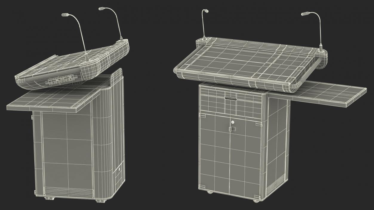 Office Lectern ILS Synergy QK 3D model