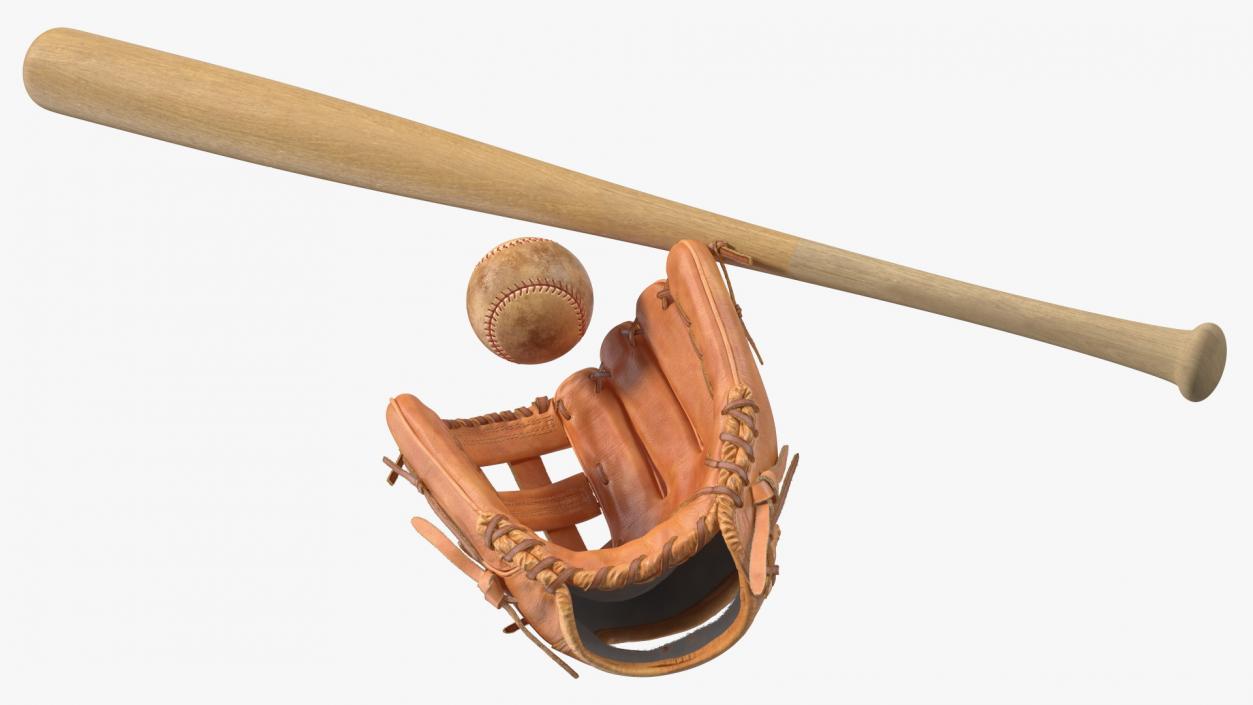 3D Baseball Equipment Set Fur