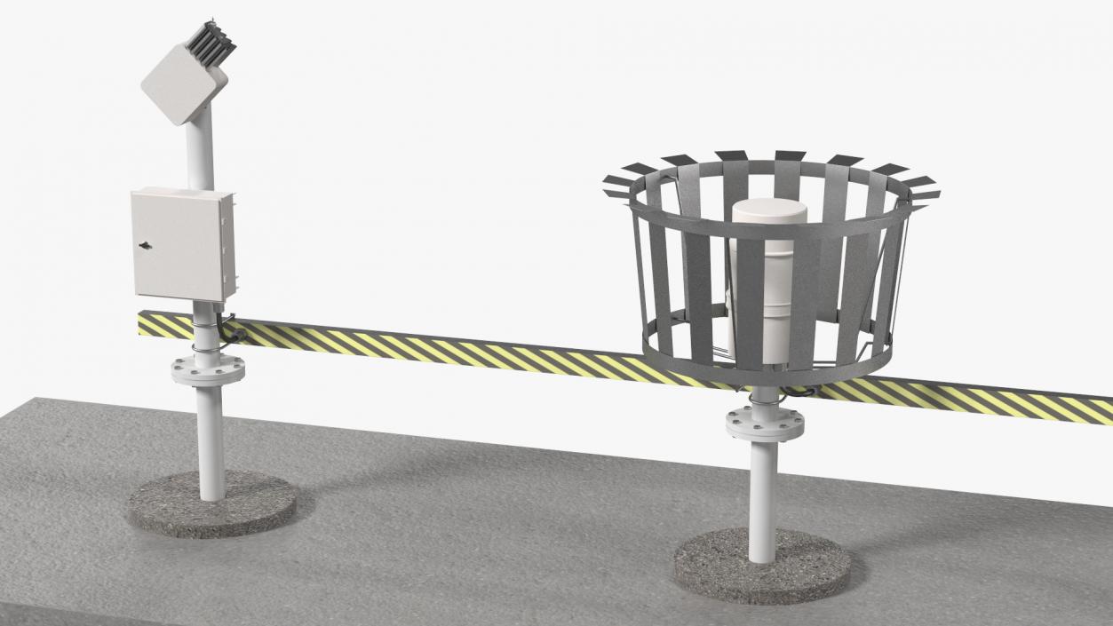 3D Automated Weather Observing System Set model