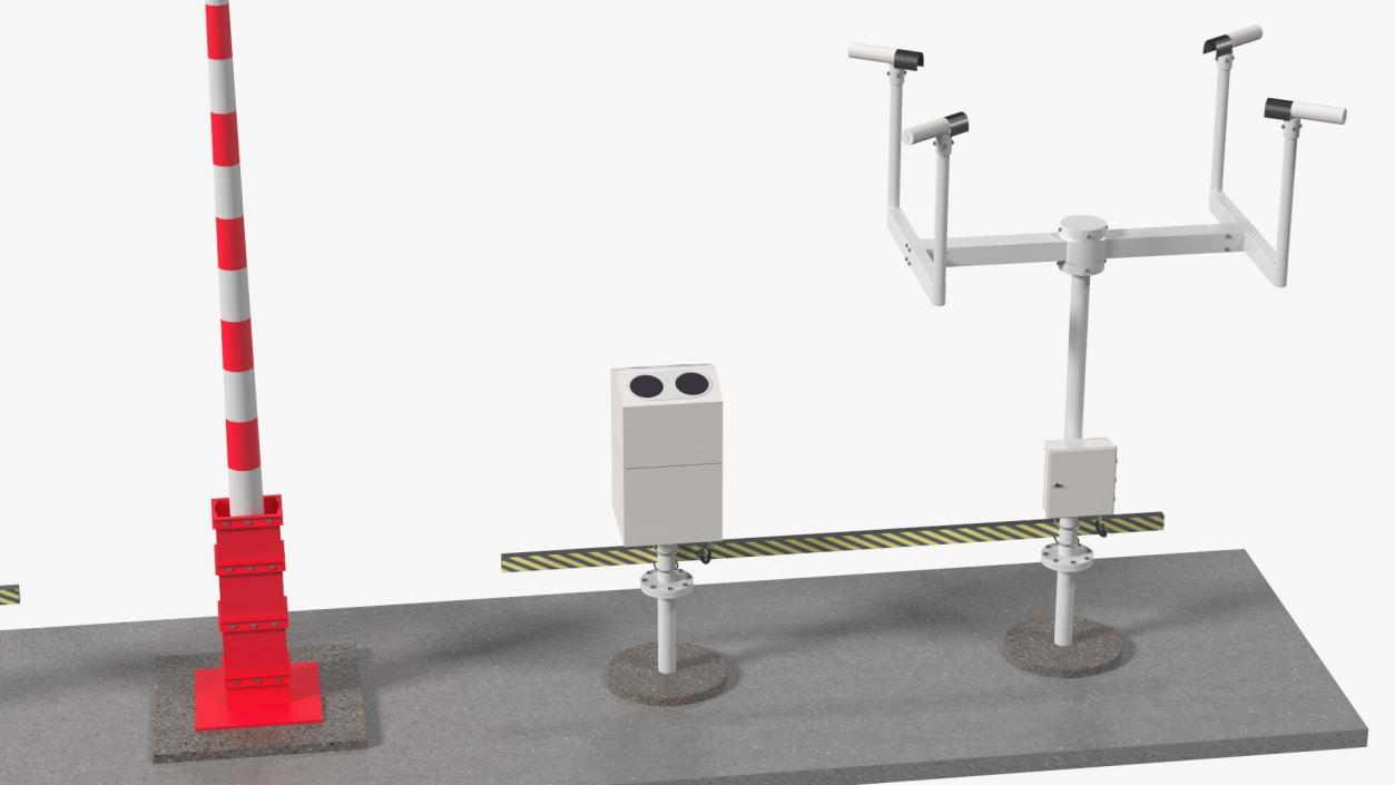 3D Automated Weather Observing System Set model