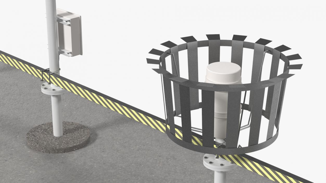 3D Automated Weather Observing System Set model