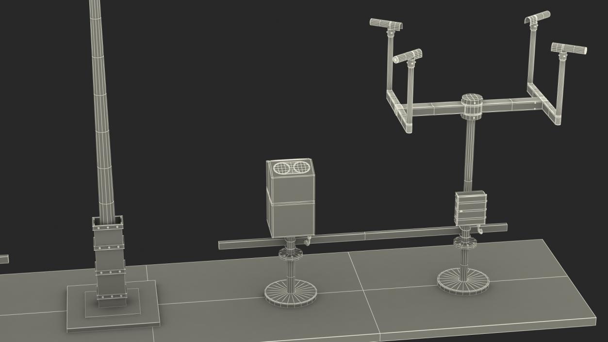 3D Automated Weather Observing System Set model