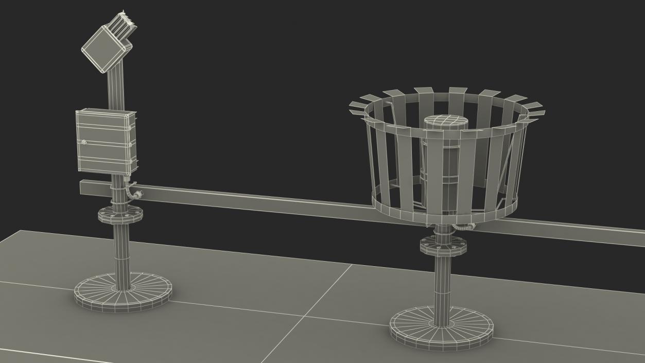 3D Automated Weather Observing System Set model