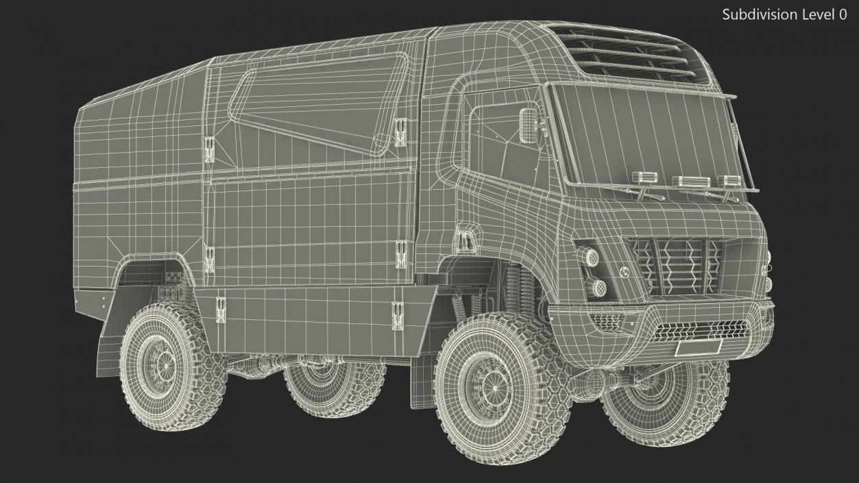 3D model Racing Truck Hydrogen Powered Simple Interior