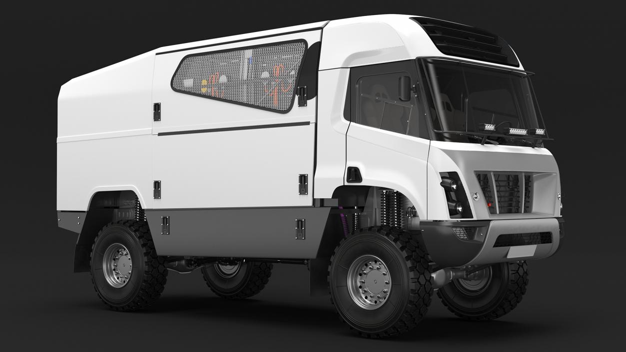 3D model Racing Truck Hydrogen Powered Simple Interior