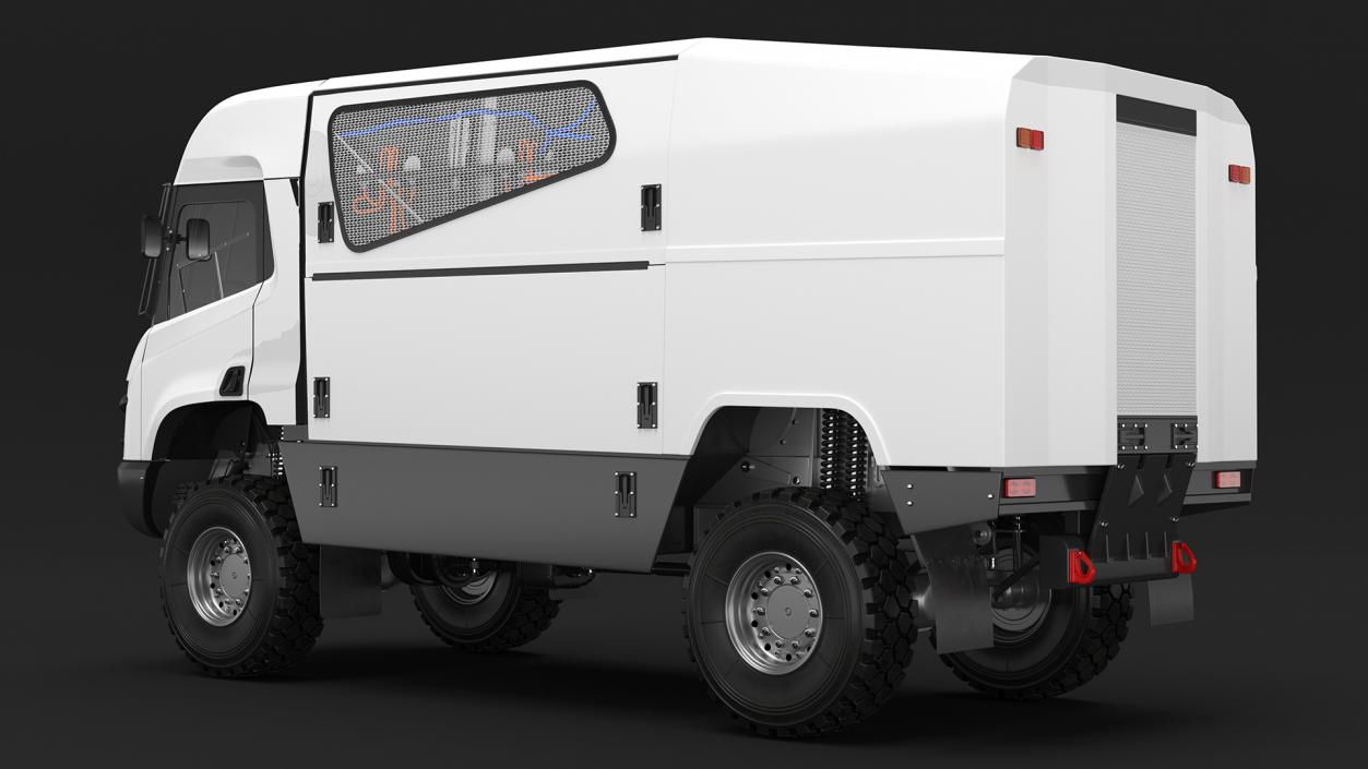 3D model Racing Truck Hydrogen Powered Simple Interior