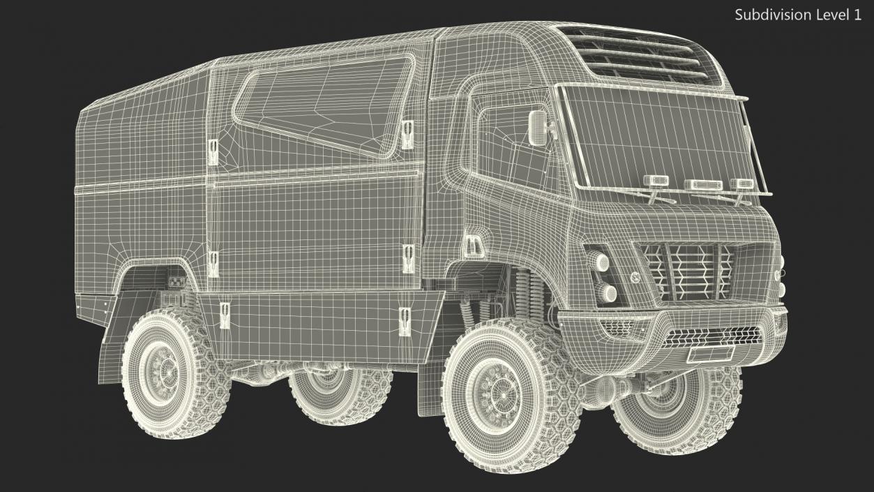 3D model Racing Truck Hydrogen Powered Simple Interior