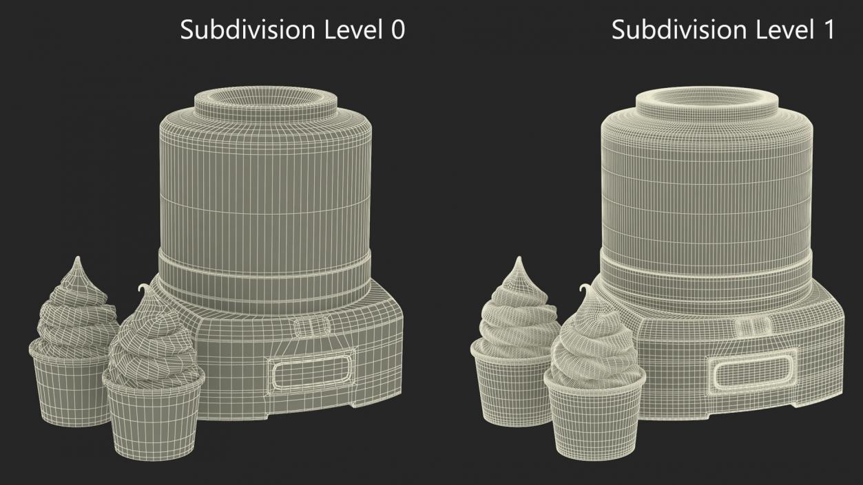 3D Ice Cream Maker Machine model