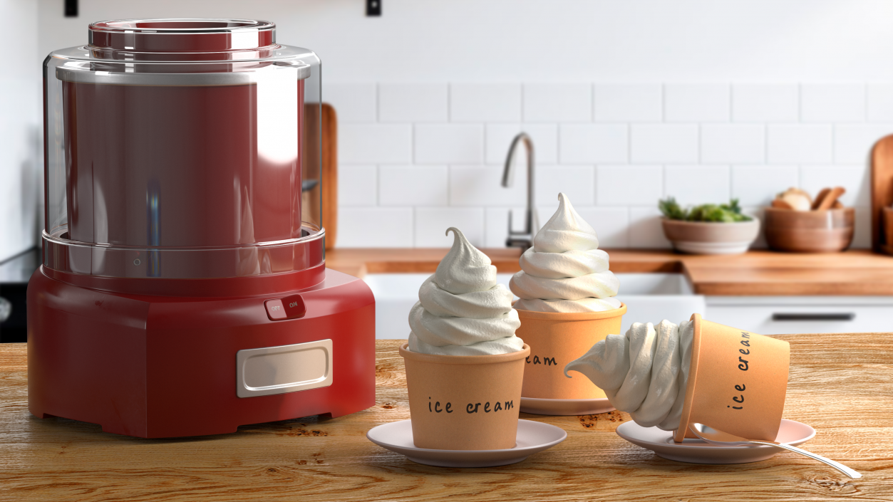 3D Ice Cream Maker Machine model