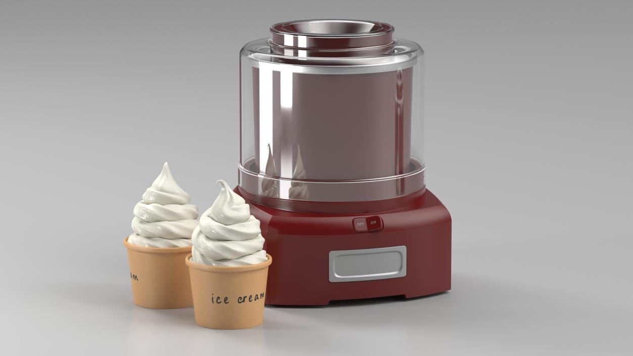 3D Ice Cream Maker Machine model