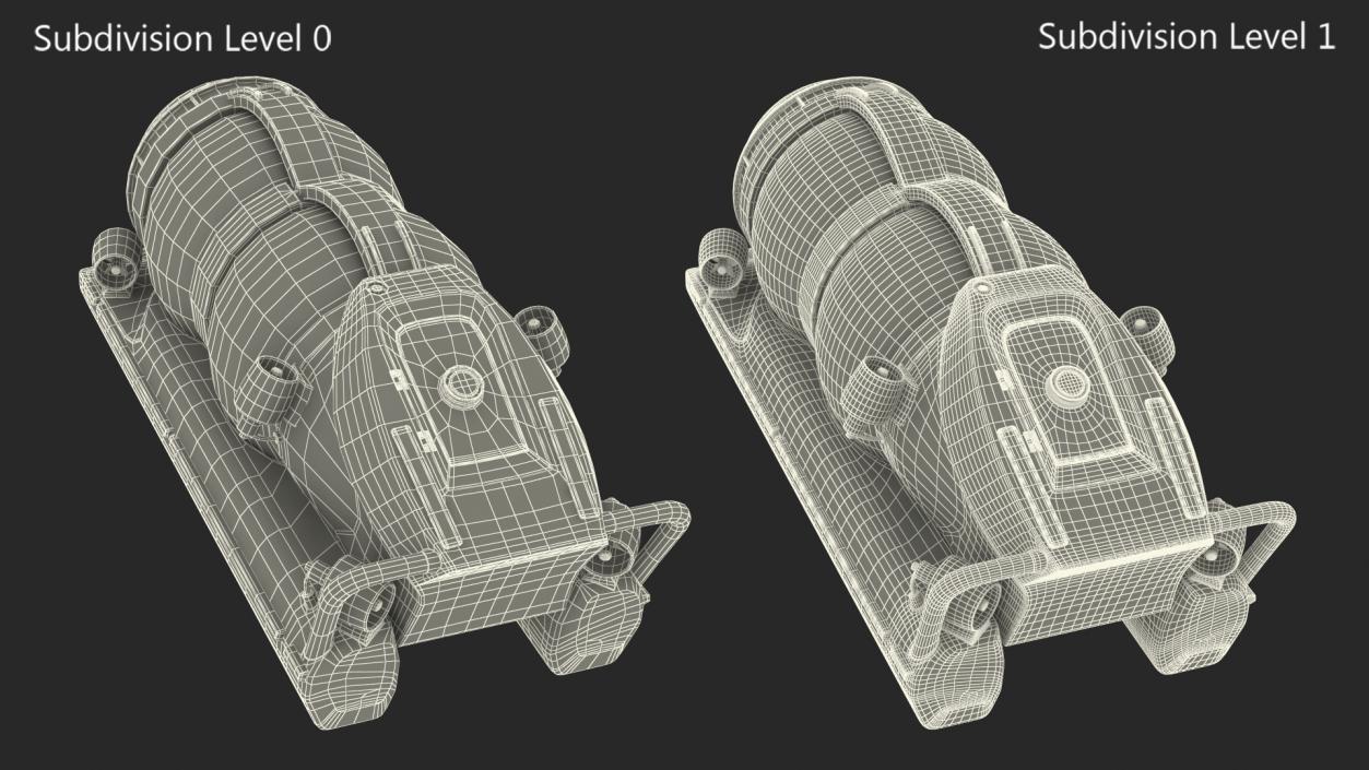 AURORA 6 Luxury Submarine Rigged 2 3D model