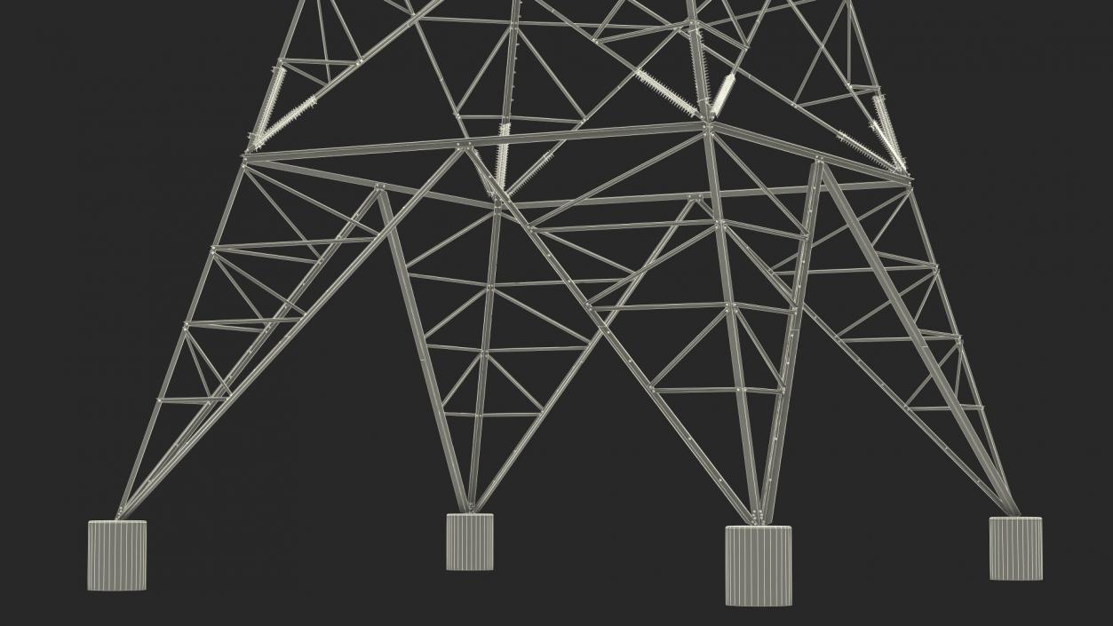 3D Electric Power Transmission Tower model