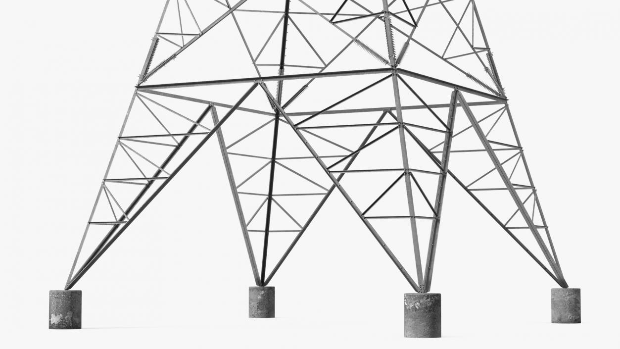 3D Electric Power Transmission Tower model