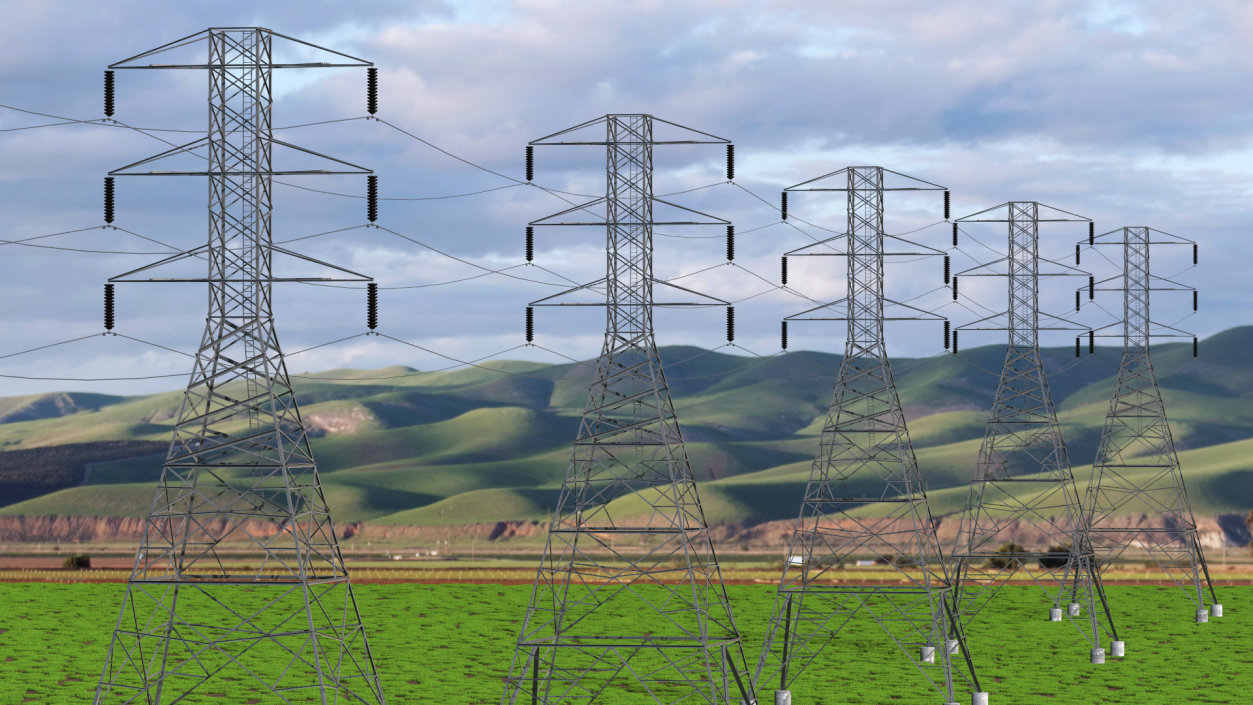 3D Electric Power Transmission Tower model