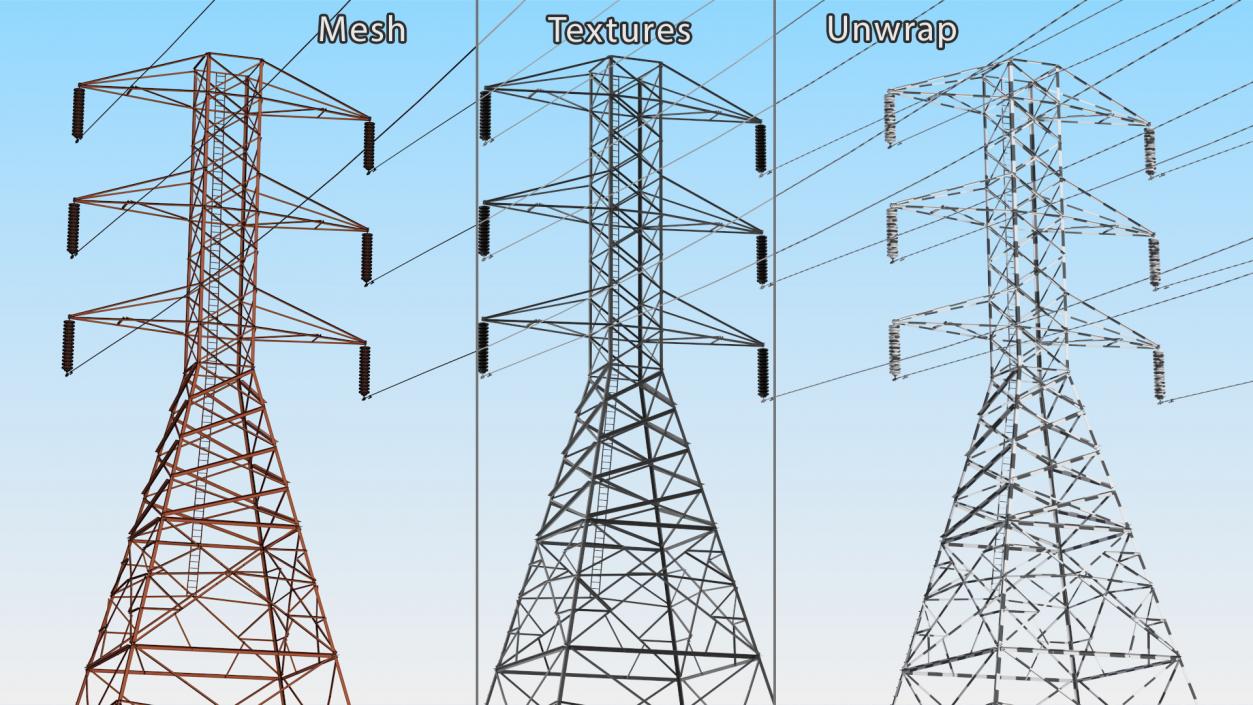 3D Electric Power Transmission Tower model