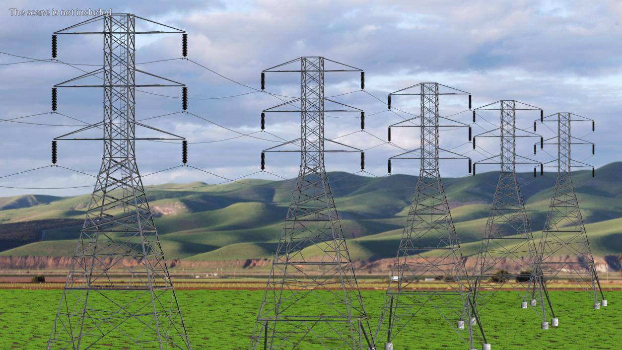 3D Electric Power Transmission Tower model