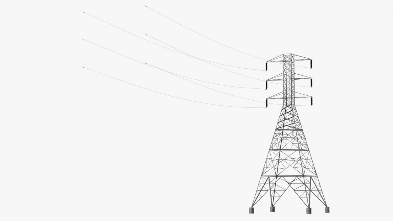 3D Electric Power Transmission Tower model