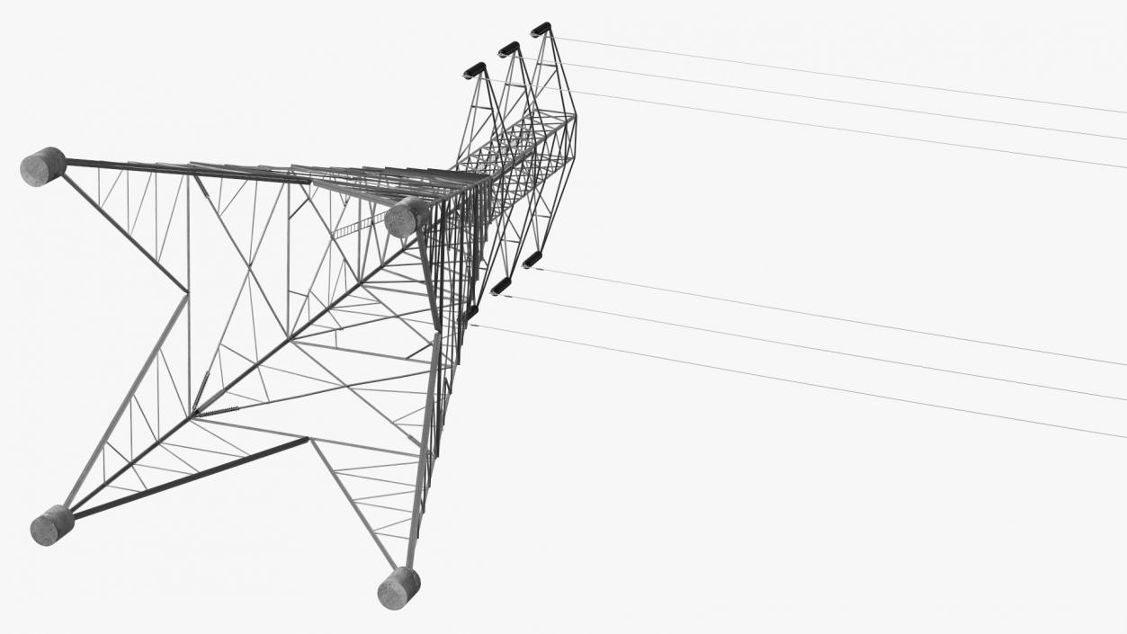 3D Electric Power Transmission Tower model