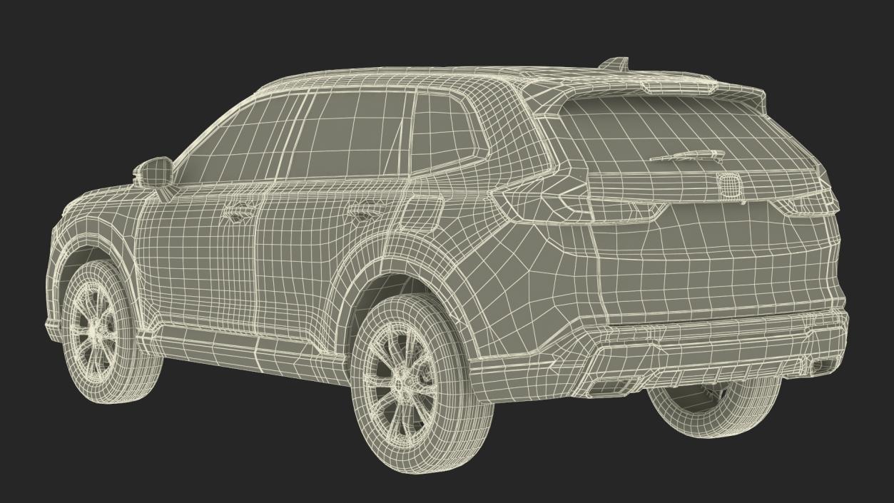 Crossover 2025 White Rigged 3D