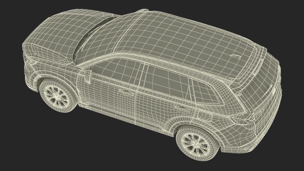 Crossover 2025 White Rigged 3D