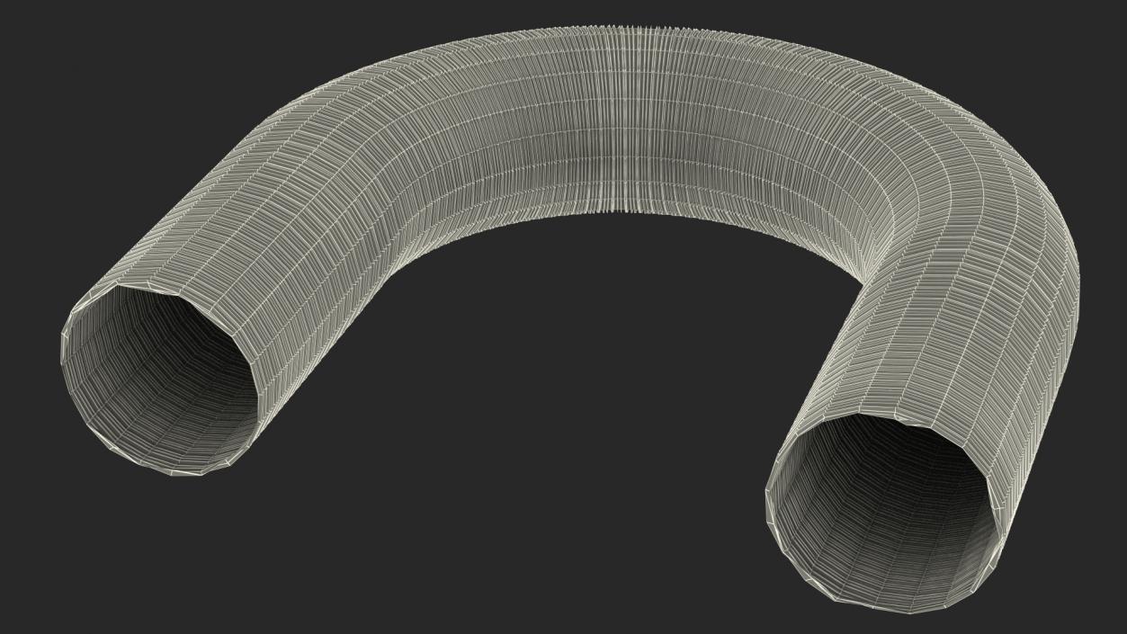 3D Semi Rigid Aluminum Air Duct model