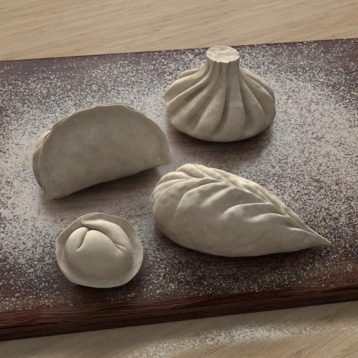 3D Raw Dumplings Collection 6