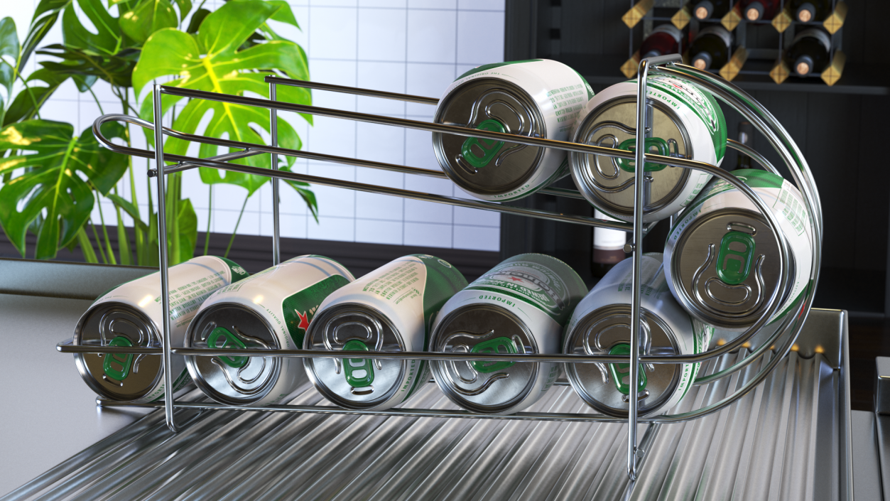 Beer Can Dispenser with Heineken 3D