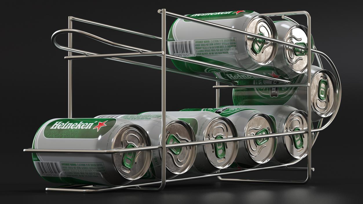 Beer Can Dispenser with Heineken 3D