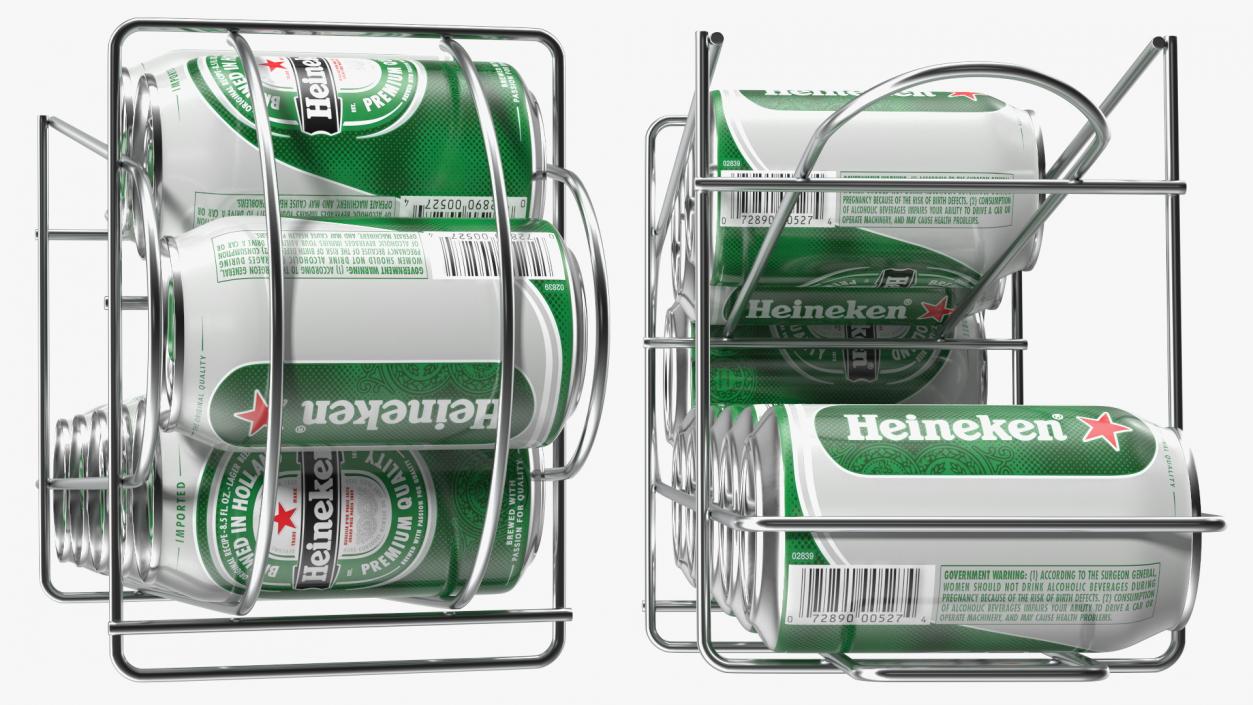 Beer Can Dispenser with Heineken 3D