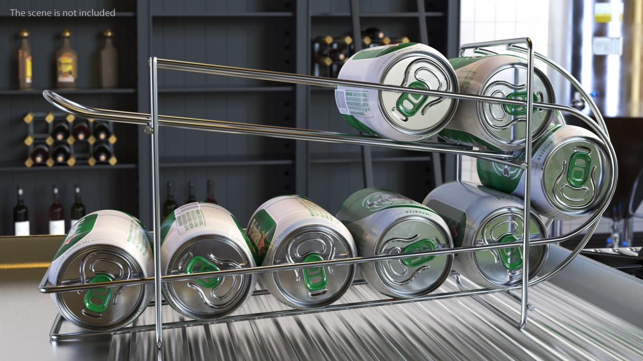 Beer Can Dispenser with Heineken 3D