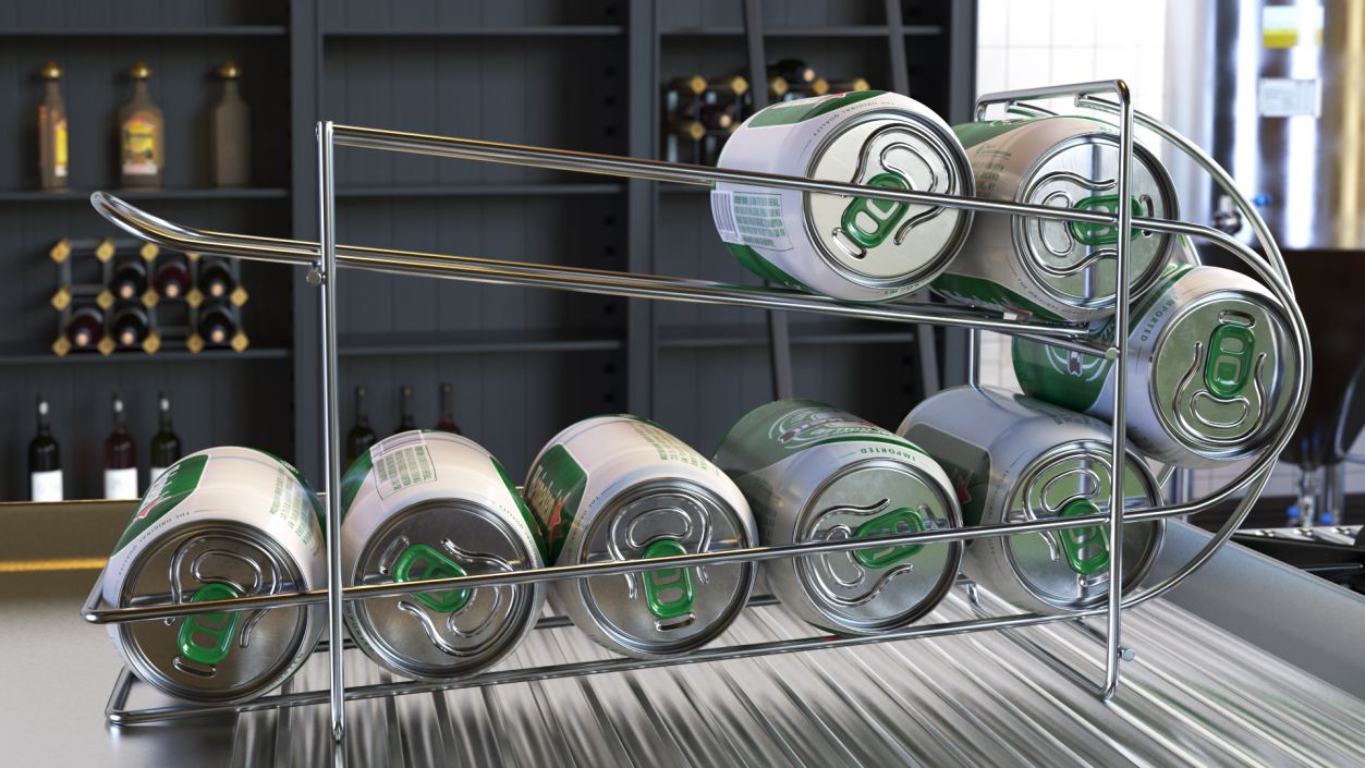 Beer Can Dispenser with Heineken 3D