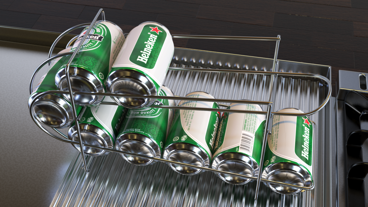 Beer Can Dispenser with Heineken 3D