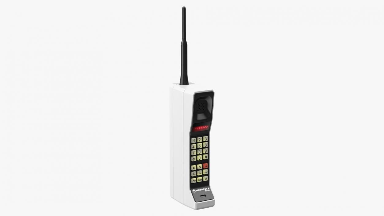 3D Motorola DynaTAC 8000X First Mobile Phone