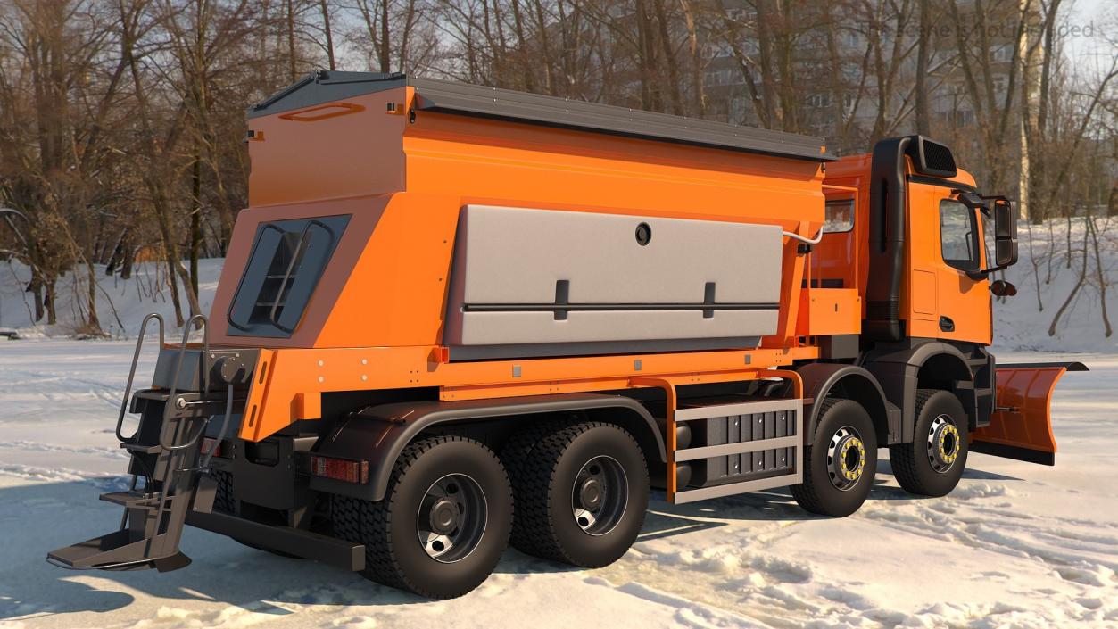 3D model Gritter Truck Rigged