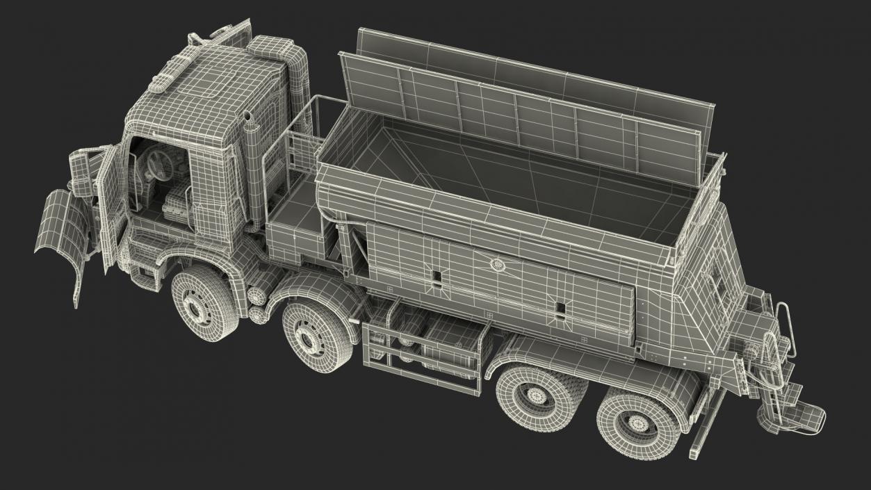 3D model Gritter Truck Rigged