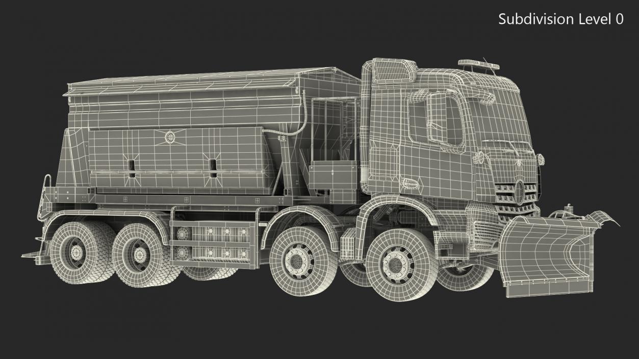 3D model Gritter Truck Rigged