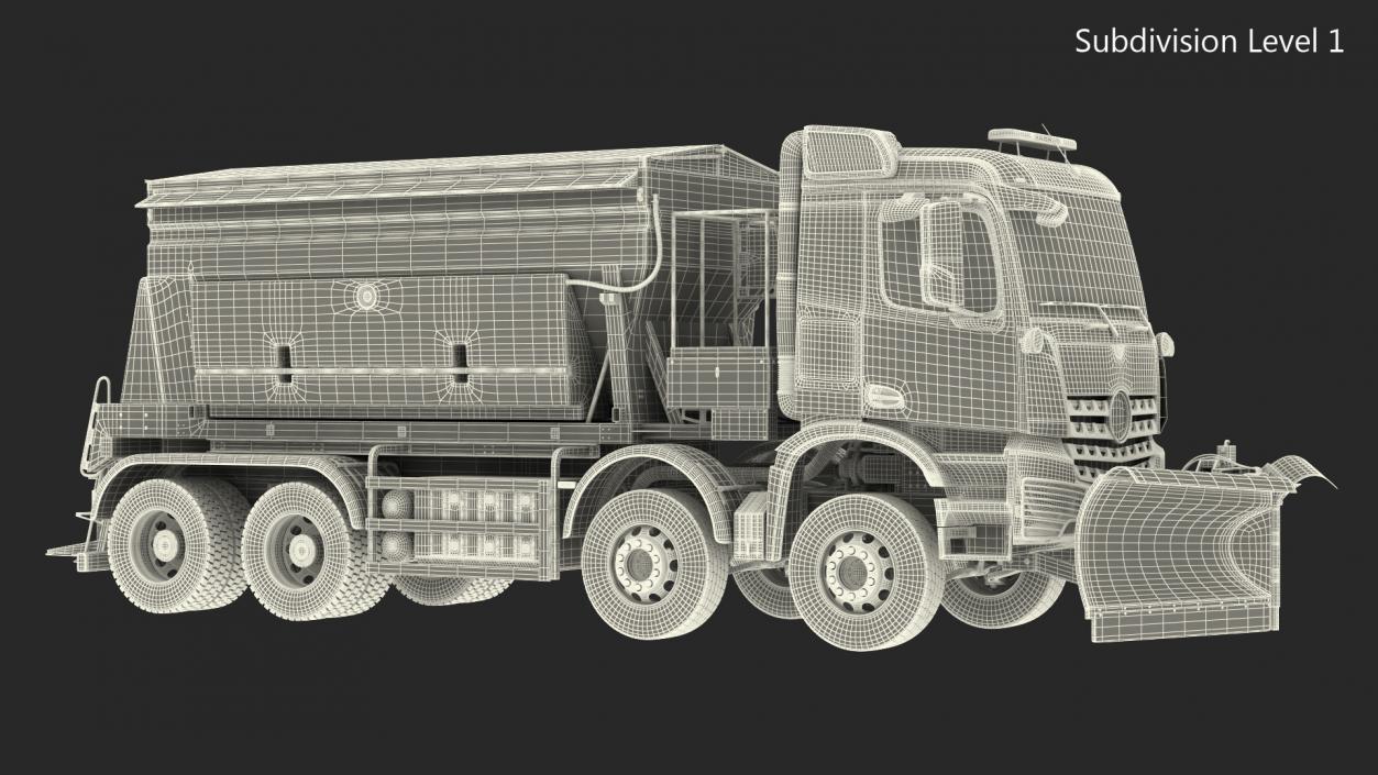 3D model Gritter Truck Rigged